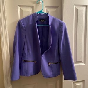 Purple Nine West Blazer Jacket Size 8